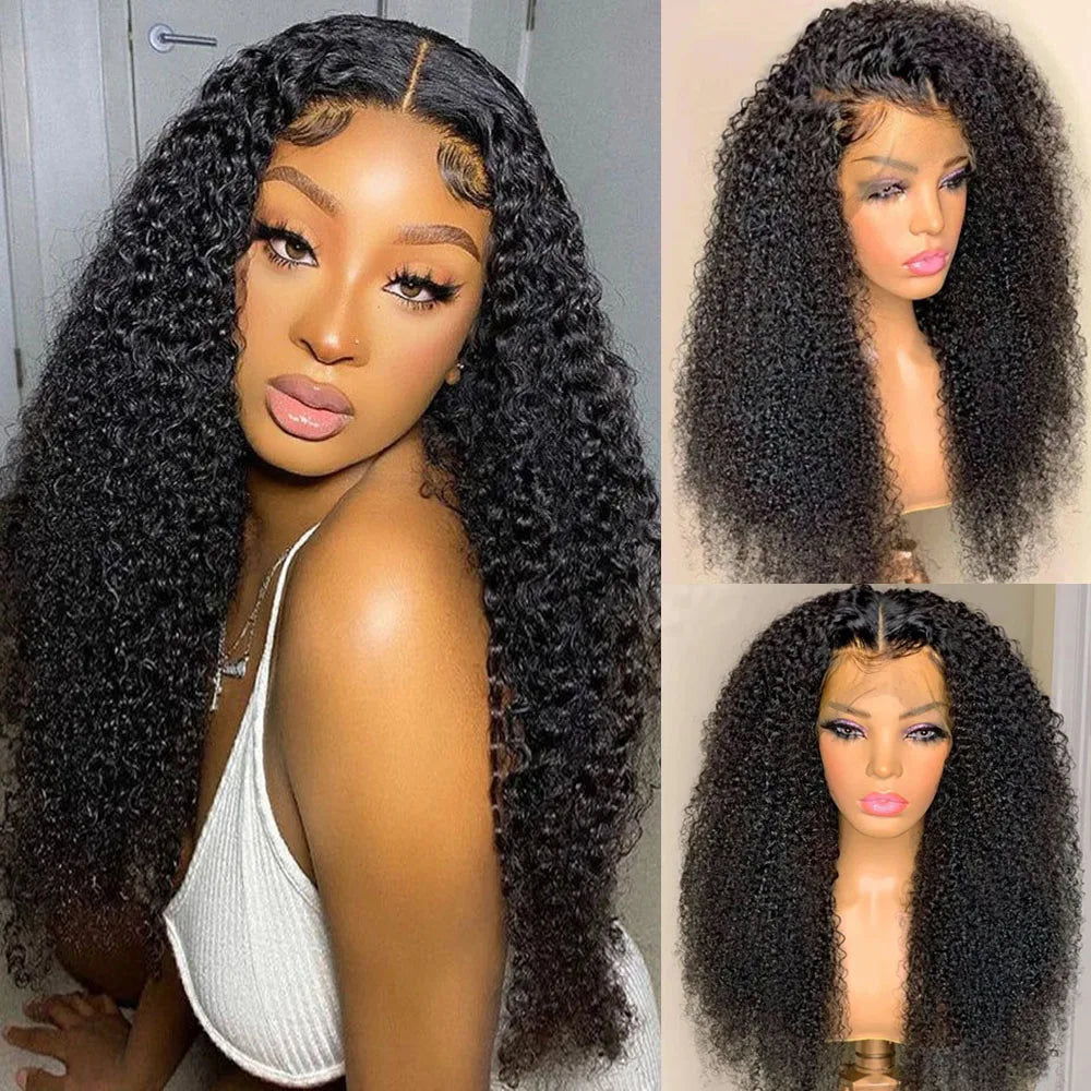 250 Density 30 Inch Kinky Curly 360 13x6 13x4 HD Lace Front Wig 6x6 Closure Glueless Wig Deep Wave Lace Frontal Human Hair Wig