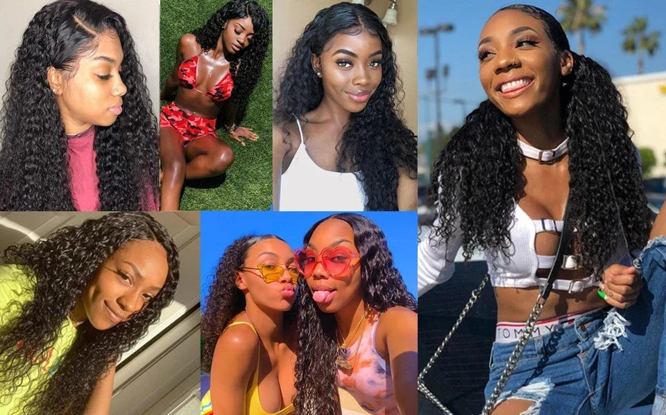 Queen Hair Loose Deep Real HD Lace Wig Raw Hair Pre Plucked Full Frontal 13x6 13x4 5x5 6x6 Closure Melt Skin Lace HD Lace Wig