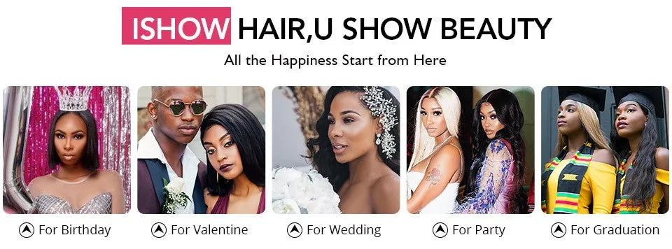 Ishow Brazilian Highlight Loose Deep Wave Bundles 4/27 Honey Blonde Human Remy Hair Extensions 1 3 4 PCS Ombre Hair For Women
