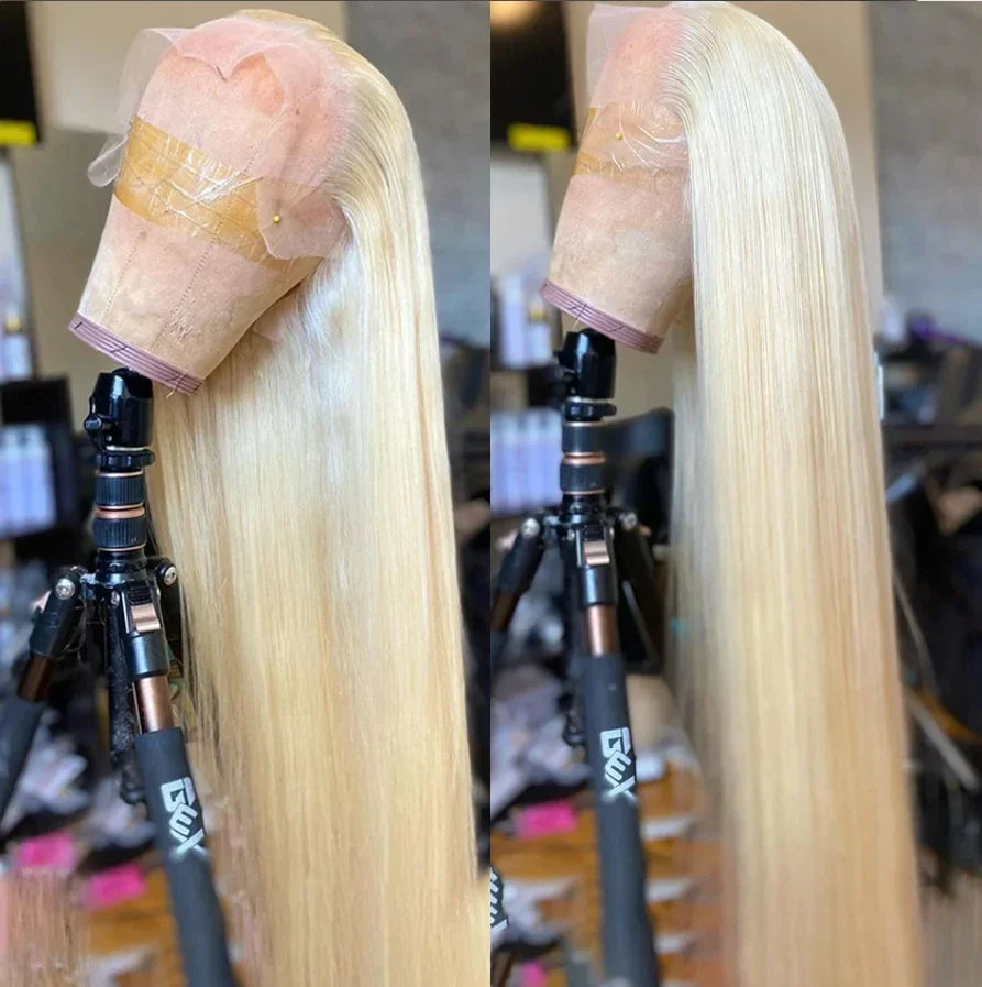Rosabeauty 40 Inch 13x4 Straight 613 Hd Honey Blonde Lace Front Human Hair Wigs Brazilian 13x6 Color Lace Frontal Wigs For Women
