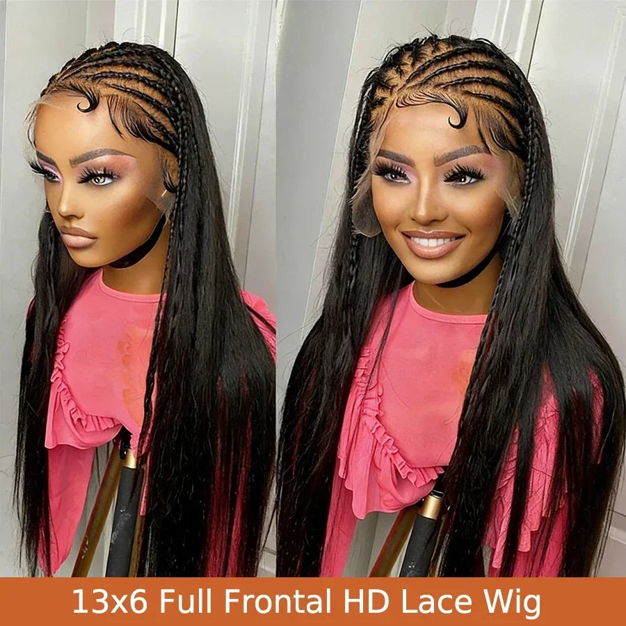 BEEOS 250% Invisible 13*6 HD Lace Full Frontal Human Hair Wigs Straight Pre Plucked 5*5 HD Lace Closure Wig For Women Brazilian