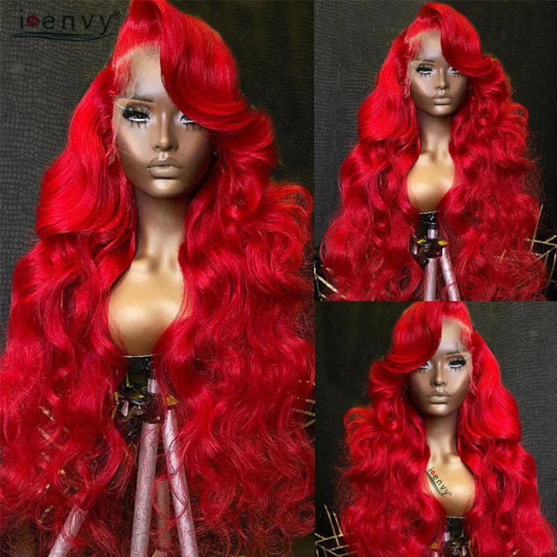 Orange Brown Lace Front Wigs Colored Ginger Blonde 13X6 Lace Frontal Human Hair Wigs Remy Burgundy Red Body Wave Lace Front Wig