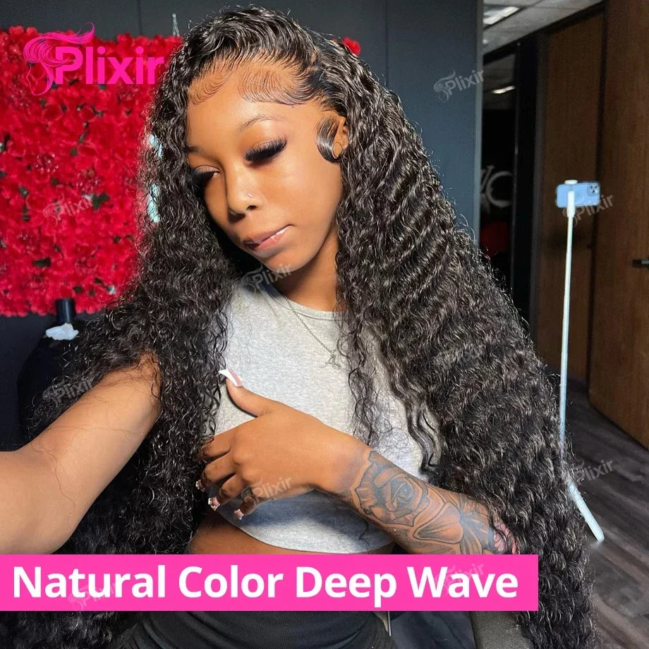 Curly Human Hair Wig Deep Wave Frontal Burmese 613 Blonde Body Wave Human Hair Wigs For Women 13x6 Hd Lace Front Human Hair Wig