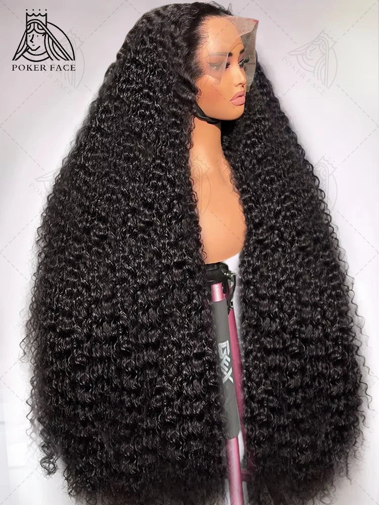 High Density 13x6 Hd Lace Frontal Wigs Brazilian 30 40 Inch Loose Deep Wave Curly Human Hair Wigs For Black Women Preplucked