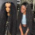 300% Curly Lace Front Human Hair Wig Wet and Wavy Wigs For Women Water Deep Wave 13x6 HD Lace Frontal Human Hair Wig 250 Density