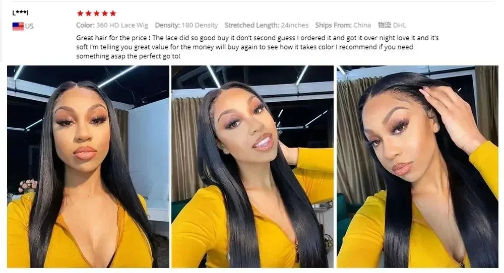 13x4 13x6 Hd Bone Straight Transparent Lace Front Wig Human Hair 40 Inch Pre Plucked Lace Front Wigs 200 Density Human Hair Wigs