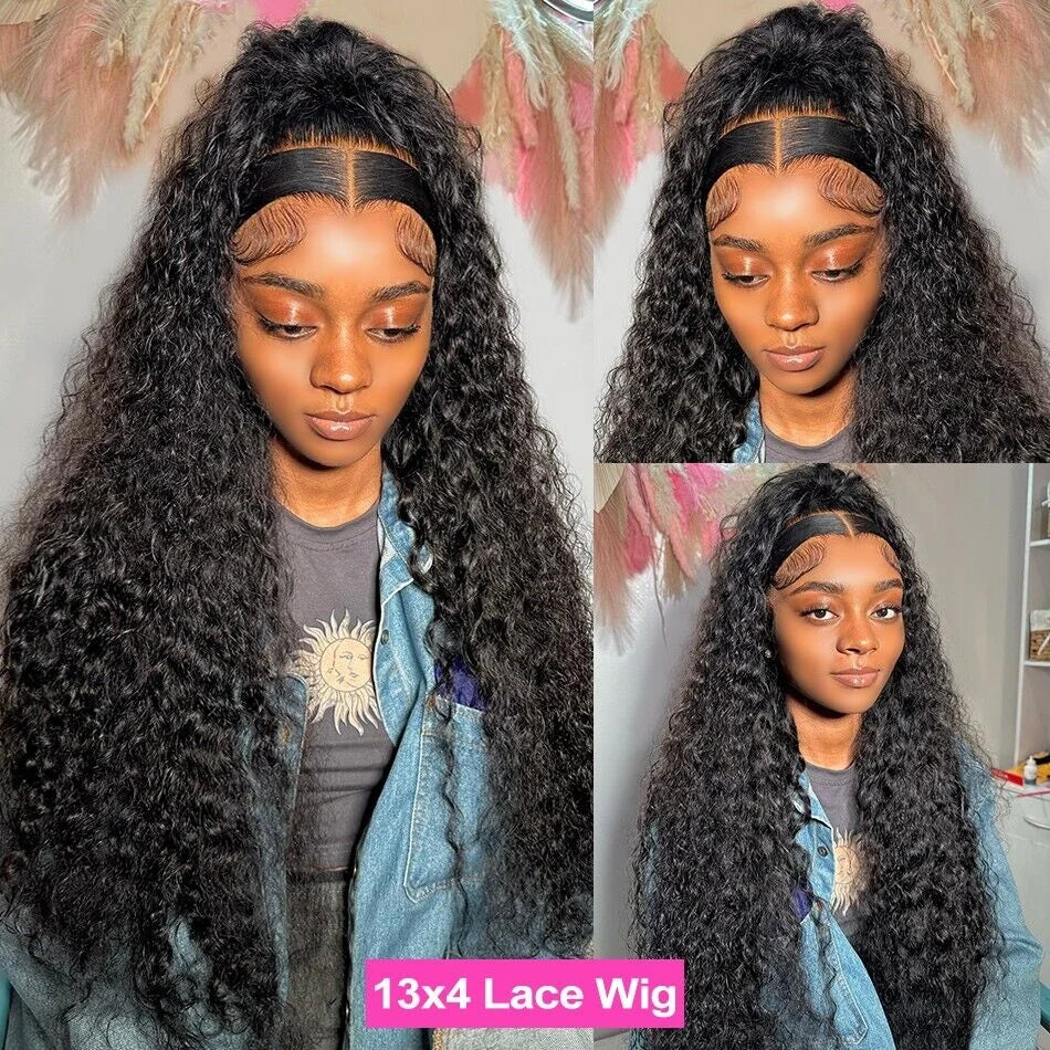Deep Wave 13x4 13x6 HD Lace Frontal Wig 13x6 Brazilian Kinky Curly Human Hair Wigs Woman Lace Front Human Hair Wig Pre Plucked