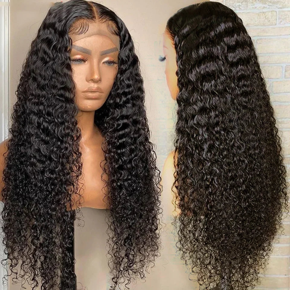 Deep Wave 13x4 13x6 HD Lace Frontal Wig 13x6 Brazilian Kinky Curly Human Hair Wigs Woman Lace Front Human Hair Wig Pre Plucked