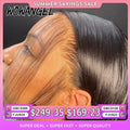 WOW ANGEL HD Lace Front Wigs 250% 13x6 HD Lace Front Wigs Straight Hair Invisible HD Lace Melt Skin HD Lace Front Human Hair Wig