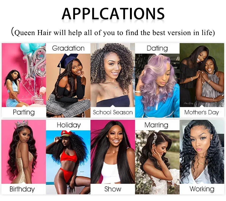 Queen Hair Loose Deep Real HD Lace Wig Raw Hair Pre Plucked Full Frontal 13x6 13x4 5x5 6x6 Closure Melt Skin Lace HD Lace Wig