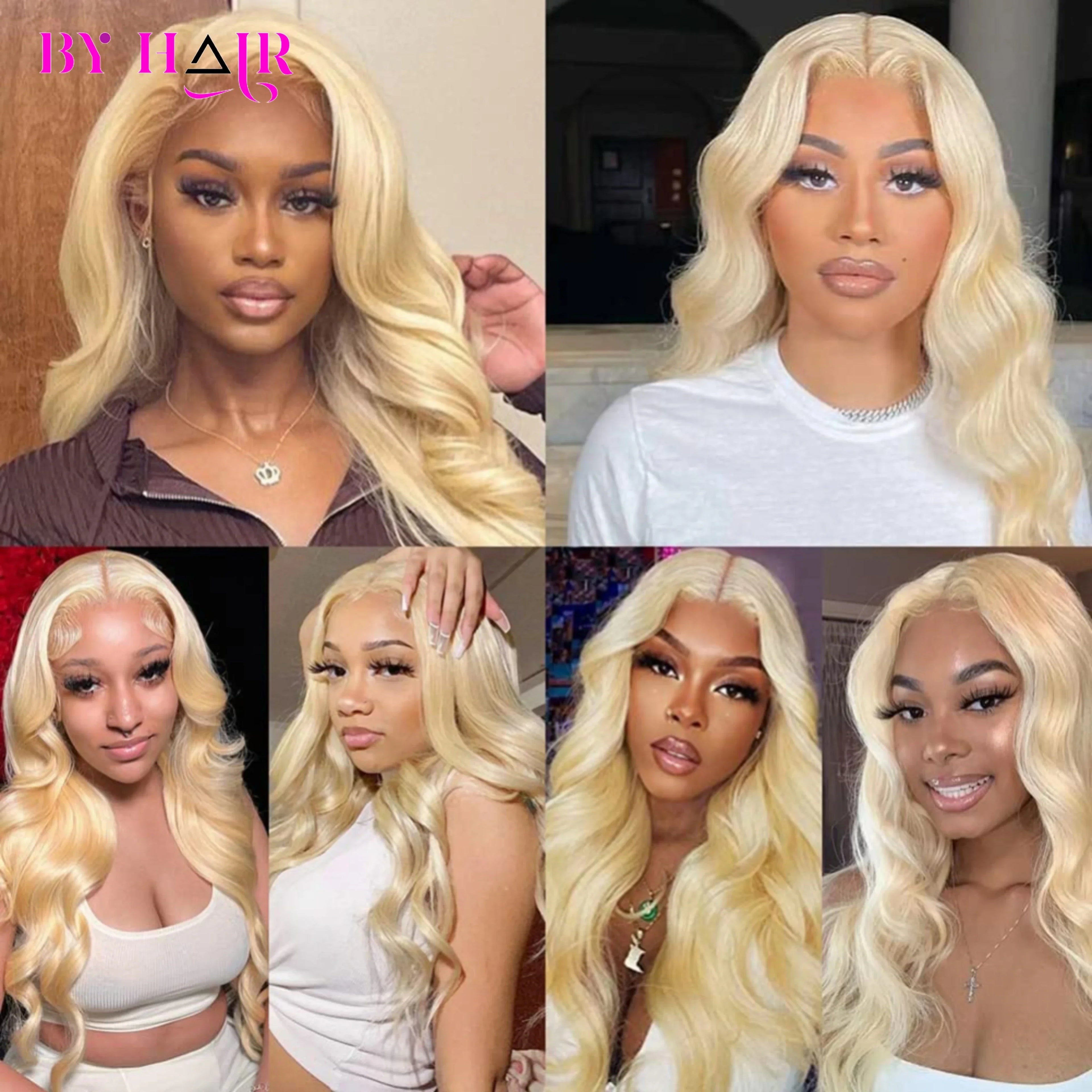 613 Blonde Body Wave Closure 13x4 Lace Frontal Human Hair Pre-Plucked With HD Transparent Lace Remy Peruvian Hair 150% Density
