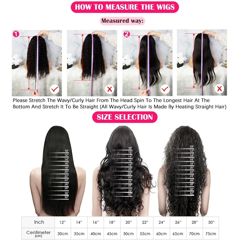 42 Inch Curly Wigs Deep Wave Frontal Wig 13x6 Hd Lace Frontal Wig Brazilian Pre Plucked Glueless 13x4 Human Hair Wigs For Women