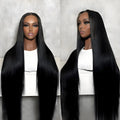 13x4 13x6 Hd Bone Straight Transparent Lace Front Wig Human Hair 40 Inch Pre Plucked Lace Front Wigs 200 Density Human Hair Wigs