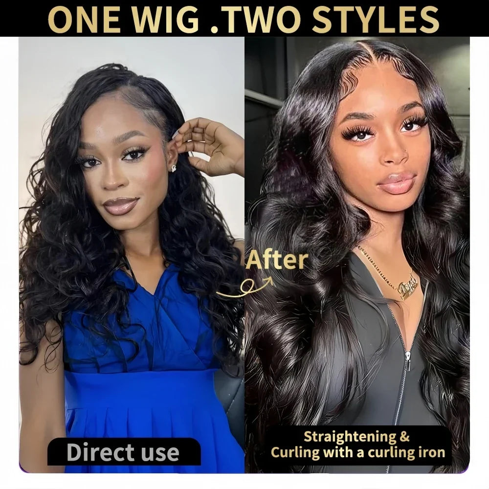 #4 Brown Highlight Human Crochet Hair With String Body Wave Invisible Pre Separated Knotless Crochet Hair Extensions For Braid